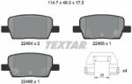 TEXTAR set placute frana, frana disc TEXTAR Q+ 2246401 (2246401)