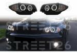 Tuning - Specials Faruri Angel Eyes compatibil cu BMW Seria 1 E81 E82 E87 E88 (2004-2011) Negru (6367)