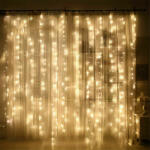 Union Led fényfüggöny 400 Led-es, 2x2 méter, meleg fehér, strapabíró fényfüggöny (YY-400_2x2m_Curtain_WW)