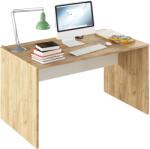 Mobikon Birou mdf natur stejar artisan alb Rioma 140x80x76 cm (0000354584)
