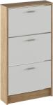 Mobikon Pantofar mdf maro stejar sonoma alb Mobi 58x18x107 cm (0000355482) Pantofar