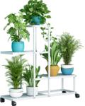 Mobikon Raft multifunctional metal alb Mavero 63x22.5x61.5 cm (0000315116)