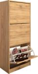 Mobikon Pantofar 3 compartimente pal maro stejar artisan Vivat 50x28x116 cm (0000309380) Pantofar