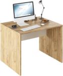 Mobikon Birou mdf natur stejar artisan alb Rioma 100x80x76 cm (0000354460)