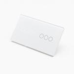 Tosyco Întrerupător simplu cu touch (tactil) din sticlă [CLONE] [CLONE] [CLONE] [CLONE] (TOS-C3G3G-W)