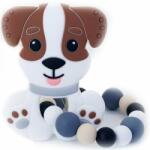 KidPro Teether Puppy Brown jucărie pentru dentiție 1 buc