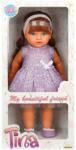 Dollz'n More Papusa Tina in tinuta de petrecere, Dollz And More, cu rochie violeta, 45 cm Papusa