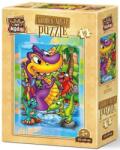Art Puzzle Дървен пъзел Art Puzzle от 16 части - Динозавърчета (5857) - ozone