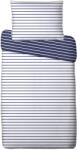 4-Home Lenjerie de pat din bumbac Dungi, albastru, 140 x 200 cm, 70 x 90 cm Lenjerie de pat