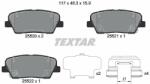 TEXTAR set placute frana, frana disc TEXTAR Q+ 2552008 (2552008)