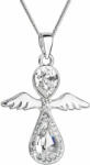 Evolution Group Colier delicat din argint Înger cu cristale Swarovski 32072.1 (lanț, pandantiv)