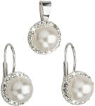 Evolution Group - Pavona Evolution Group Set cu perle și cristale Swarovski 39091.1 alb (cercei, pandantiv)