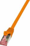 LogiLink CAT6A S/FTP Patch Kábel 0.50m Narancssárga (CQ3028S)
