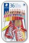 STAEDTLER Színes ceruza készlet, hatszögletű, fém dobozban, STAEDTLER "175", 36 különböző szín 175 M36 (175 M36)