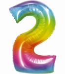 Godan Szivárvány színű, számos fólia lufi, 76 cm - 2 (CH-STC2) - jatekbolt