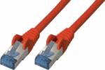 S-Conn S/FTP CAT6a Patch kábel 0.5m Piros (75711-0.5R)