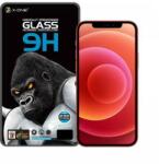  X-ONE4 Apple iPhone 14 Pro Max edzett üveg képernyővédő fólia 2.5D, 9H - X-ONE Extra Strong Matte - fekete keret (X-ONE4)