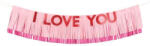 PartyDeco I Love You, banner, 150 *30 cm