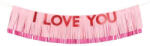 PartyDeco S. r. o I Love You, banner, 150 *30 cm