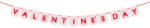 PartyDeco S. r. o Banner Valentine's Day, 150x13 cm,
