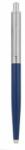 Zebra Golyóstoll, 0, 24 mm, nyomógombos, ezüst színű klip, kék tolltest, ZEBRA "901", kék (tz83742) - irodaszer