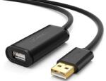UGREEN Cablu USB Ugreen US121 prelungitor USB 2.0 (T) la USB 2.0 (M) 10m negru (10321)
