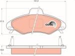 TRW set placute frana, frana disc TRW COTEC GDB1349 (GDB1349)