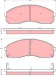 TRW set placute frana, frana disc TRW GDB3261 (GDB3261)
