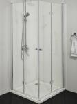Sanotechnik Smartflex sarokkabin két csuklóajtóval; 100x80 cm (D12100FLD1281FR)