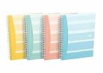 OXFORD Caiet cu spirala A6, OXFORD Iconic, 50 file-90g/mp, Scribzee, coperta carton-mate-assorted design (OX-400154314)