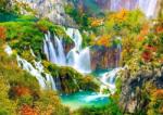 Enjoy - Puzzle Cascada Plitvice toamna - 1 000 piese Puzzle