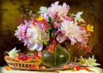 Enjoy - Puzzle Bujori Frumusețe - 1 000 piese Puzzle