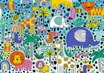 Enjoy - Puzzle Doodle Safari - 1 000 piese Puzzle