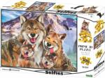 Prime 3D - Puzzle Wolf Selfie 3D - 500 piese Puzzle