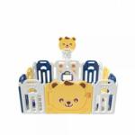 MyKids Tarc pliabil MyKids Teddy cu cos de baschet L-XQCWL03 Blue - Yellow (00086335) - bebershop