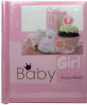 P&O Baby Girl spirálos öntapadós bébi fényképalbum - rózsaszín (SA-20-220-221-P22-16PINK)