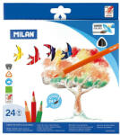 MILAN 431-es Aquarell színesceruza készlet ecsettel - 24 darabos (FR-0742324-4028758) - mindenkiaruhaza