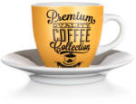 BANQUET COFFEE kerámia espressokávés csésze aljjal - 90 ml - aranysárga (VET-60325052)