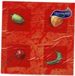 Harmony szalvéta, piros zöldséges - 3 rétegű, 20 db