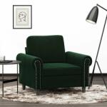 vidaXL Fotoliu canapea, verde închis, 60 cm, catifea (349139) Canapea