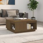 vidaXL Măsuță de cafea, maro miere, 80x81x36, 5 cm, lemn masiv de pin (814527) Masa de cafea