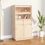 vidaXL Dulap înalt, 60x40x116, 5 cm, lemn masiv de pin (814534) Comoda