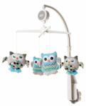 4BABY Carusel cu melodii 4Baby MUSICAL MOBILE Bufnite Albastre OB08 (4BABY-957619) - ookee