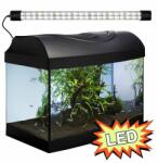 Diversa Acvariu 25l+echipament - Diversa STARTUP 40 LED Expert, cu geam frontal curbat, negru, capac, iluminare, filtru, încălzitor