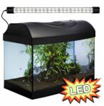 Diversa Acvariu 25l+echipament - Diversa STARTUP 40 LED Expert, cu geam frontal drept, negru, capac, iluminare, filtru, încălzitor