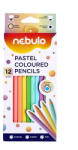 Nebulo színesceruza 12db hatszögletű pasztel