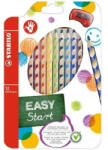 STABILO Trio 12-es Easycolours színesceruza háromszög alakú, jobbkezes