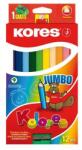 Kores színesceruza háromszögletű vastag Jumbo 12db