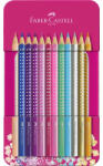 Faber-Castell Grip Sparkle színesceruza 12db fémdobozban