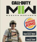 Activision Call of Duty Modern Warfare II Burger King Operator Skin + 1 Hour 2XP DLC (PC) Jocuri PC